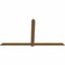 Ekena Millwork Eugene Smooth Timber Gable Bracket, Western Red Cedar, 108"W x 58"H x 1 1/2"D x 5 1/2"F, 13/12 Pitch GBW108X58X0206EUG00SWR - alternate 2